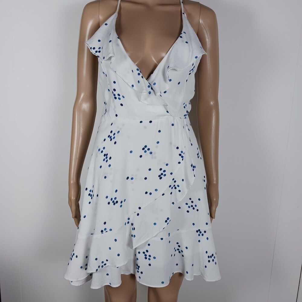 Oliviacious Blue And White Summer Dress Size Small